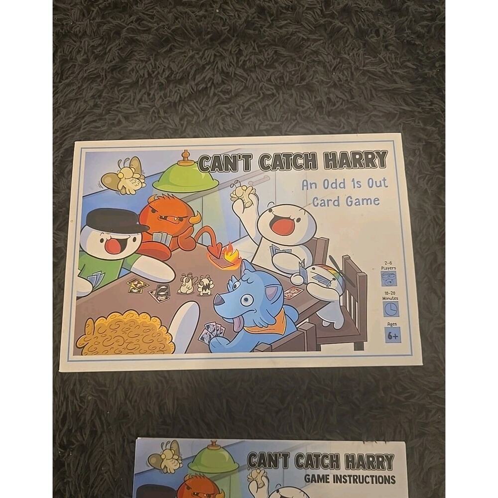 12699 Can't Catch Harry Card And Character Game 2-6 Players - An Odd 1s Out Game
